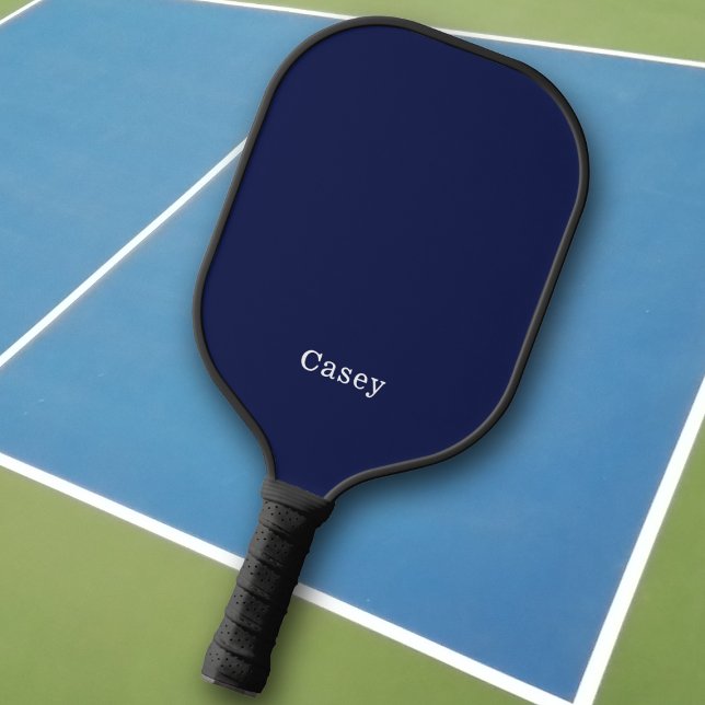 Professional Dark Blue Monogram Name Pickleball Paddle (Creator Uploaded)