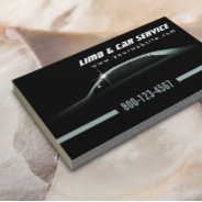 Professional Dark Limo & Taxi Service Business Card at Zazzle