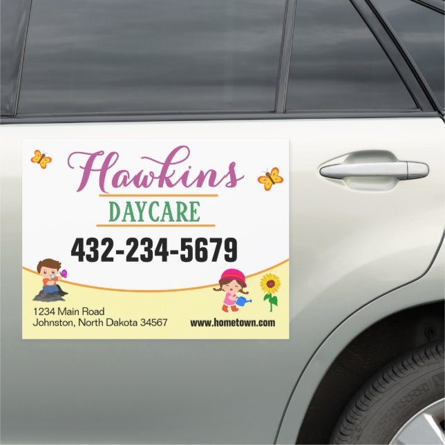 Professional Daycare Car Magnet (In Situ)