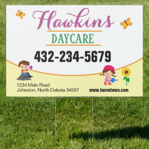 Professional Daycare Sign