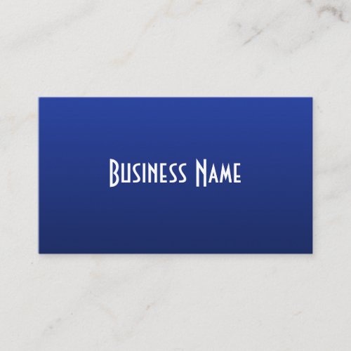 Professional Deep Blue Business Card
