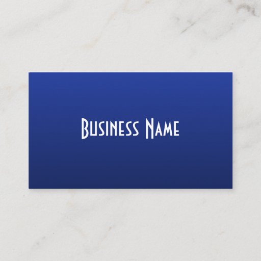 Customizable Professional Deep Blue Business Card