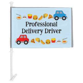 Professional Delivery Driver Car Flag
