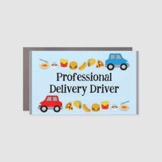 Professional Delivery Driver Car Magnet