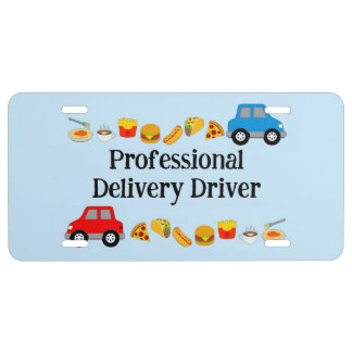 Professional Delivery Driver License Plate