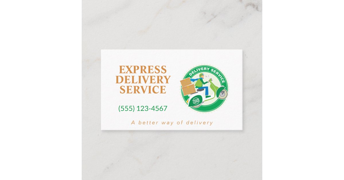Professional Delivery Service Business Card Zazzle