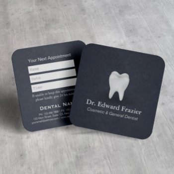 Professional Dental Care Dentist Appointment Blue by ReadyCardCard at Zazzle