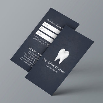 Professional Dental Care Dentist Appointment Blue by ReadyCardCard at Zazzle