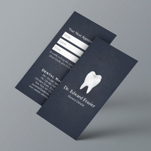 Professional Dental Care Dentist Appointment Blue Card