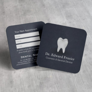 Professional Dental Care Dentist Appointment Blue Card