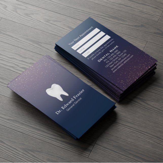 Professional Dental Care Dentist Appointment Blue Card (Creator Uploaded)