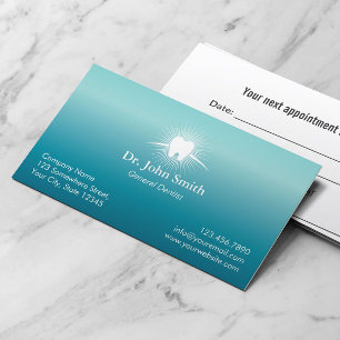 Professional Dental Care Dentist Appointment Card