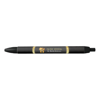 Professional Dental Clinic Gold Tooth Logo Pen