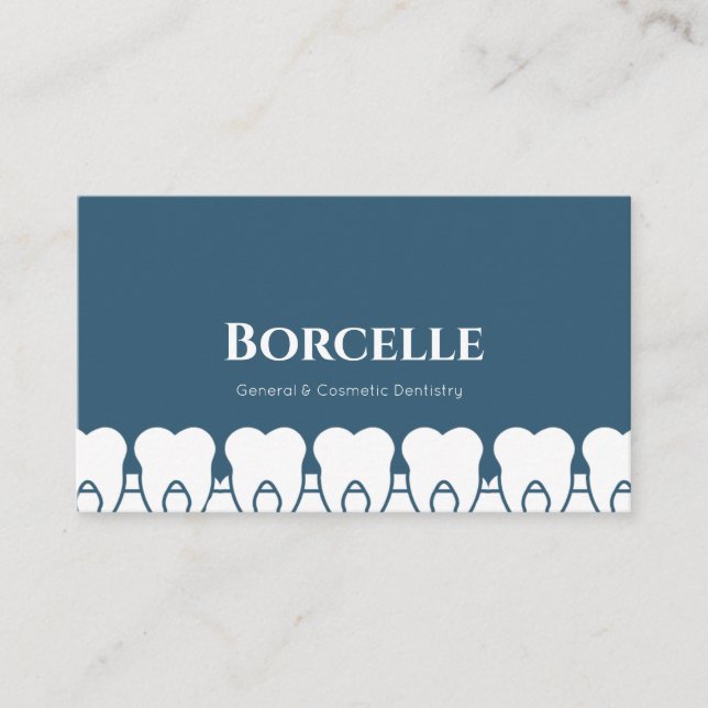 Professional Dental Clinical Practice  Business Card (Front)
