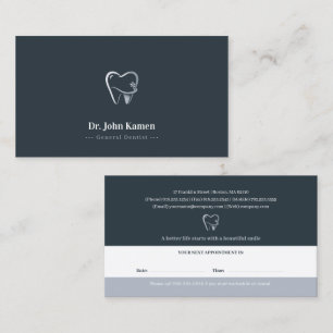 Professional Dental   Dentist Appointment Card