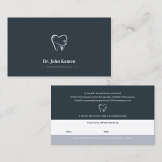 Professional Dental | Dentist Appointment Card