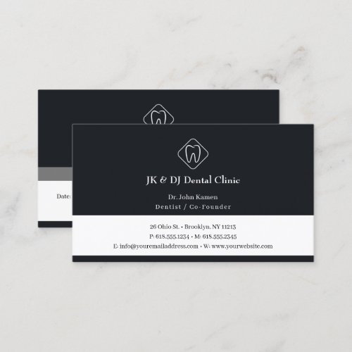 Professional Dental  Dentist Appointment Card