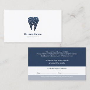 Professional Dental   Dentist Appointment Card