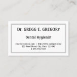 [ Thumbnail: Professional Dental Hygienist Business Card ]