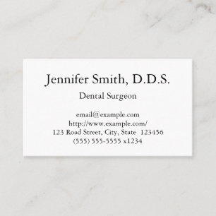 Professional Dental Surgeon Business Card