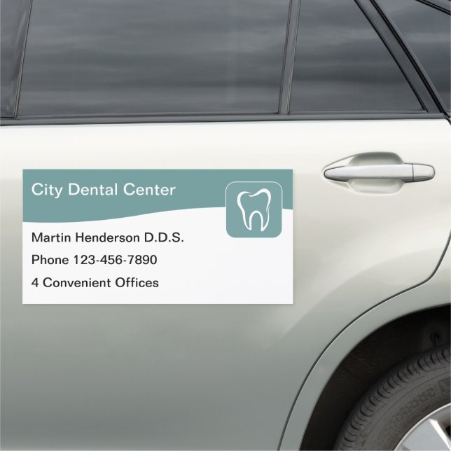Professional Dentist And Dental Center Car Magnet (In Situ)