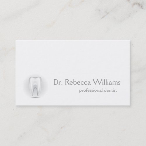 Professional dentist business card