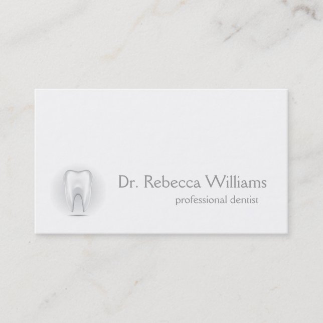 Professional Dentist Business Card (Front)