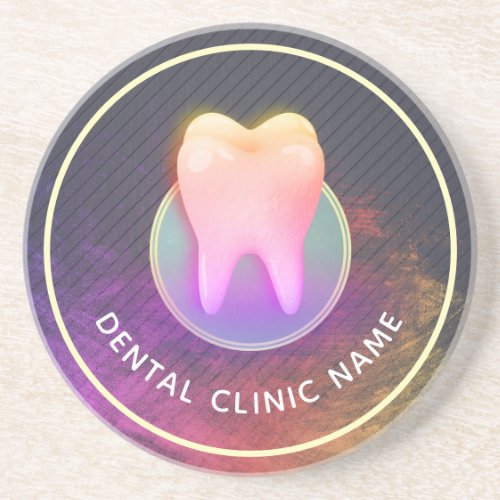 Professional Dentist Dental Clinic Rose Gold Tooth Coaster
