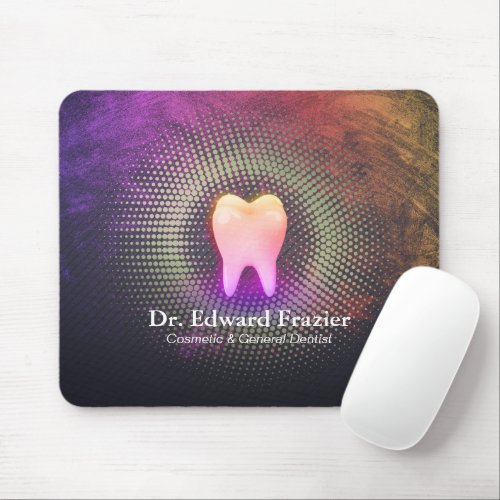 Professional Dentist Dental Clinic Rose Gold Tooth Mouse Pad
