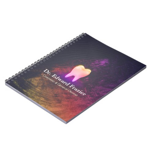 Professional Dentist Dental Clinic Rose Gold Tooth Notebook