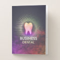Professional Dentist Dental Clinic Rose Gold Tooth Pocket Folder | Zazzle