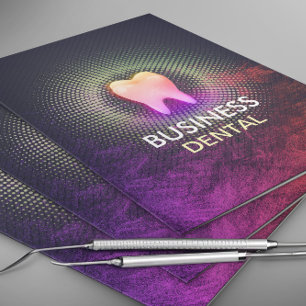 Professional Dentist Dental Clinic Rose Gold Tooth Pocket Folder