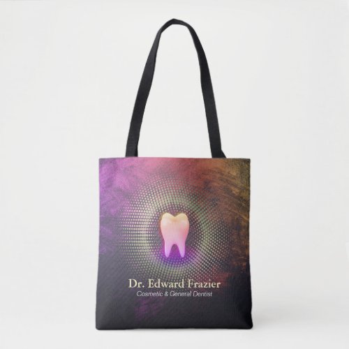 Professional Dentist Dental Clinic Rose Gold Tooth Tote Bag