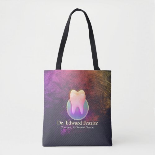 Professional Dentist Dental Clinic Rose Gold Tooth Tote Bag