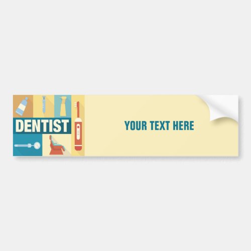 Professional Dentist Iconic Designed Bumper Sticker