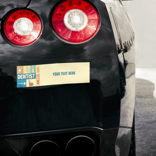 Professional Dentist Iconic Designed Bumper Sticker (Creator Uploaded)