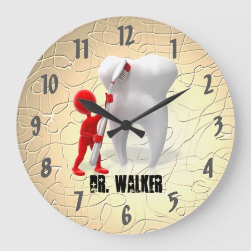 Professional Dentist Office Large Clock