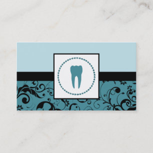 professional dentistry : damask tooth business card