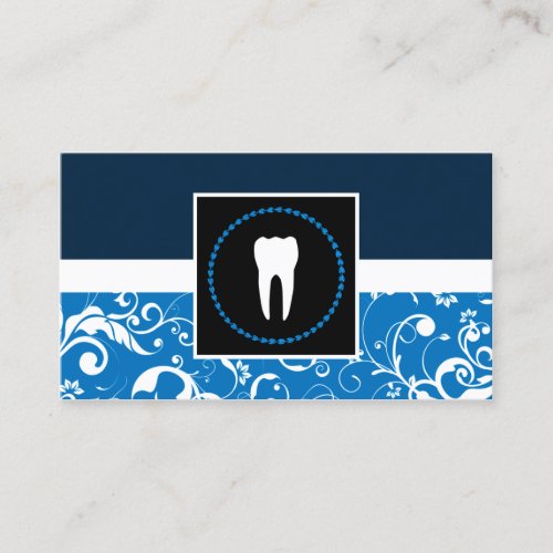 professional dentistry : damask tooth business card templates
