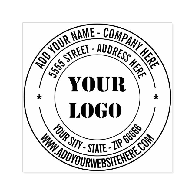 Professional Design Address Round Rubber Stamp (Imprint)