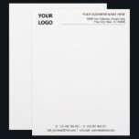 Professional Design Business Letterhead Template<br><div class="desc">Custom Colors and Fonts - Design Your Own Personalized Business Letterhead Example with Logo and Name Address Contact Information Professional Company Office Supplies / Stationery - Add Your Logo - Image - Photo or QR Code / and Name - Company / Address / Website / E-mail / Phone / More...</div>