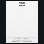 Professional Design Business Letterhead Template<br><div class="desc">Custom Fonts and Colors - Design Your Own Personalized Business Letterhead with Logo - Add Your Logo - Image - Photo or QR Code / and Text - Address - Contact Information / More - Resize and move or remove and add elements / image with Customization tool ! Choose /...</div>
