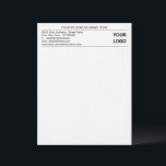 Professional Design Company Letterhead Template<br><div class="desc">Custom Colors and Fonts - Design Your Own Business Letterhead with Logo - Add Your Name - Company / Address - Contact Information / and Logo - Image - Photo or QR Code - Resize and move or remove and add elements - image / text with Customization tool. Choose colors...</div>
