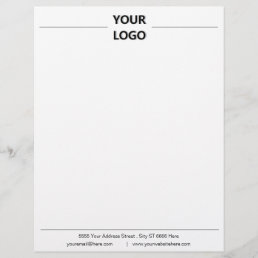 Professional Design Company Letterhead with Logo
