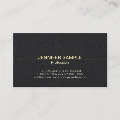 Professional Design Elegant Black Gold Luxury Business Card