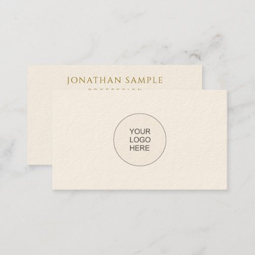Professional Design Template Gold Look Text Business Card
