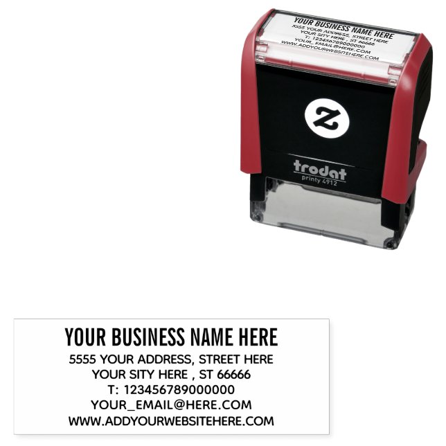 Professional Design Your Address Stamp Template (In Situ)