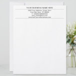 Professional Design Your Company Office Letterhead<br><div class="desc">Personalized Your Business Office Letterhead - Add Your Business Name - Company / Address - Contact Information - Resize and move or remove and add elements - image / text with Customization tool. Choose colors / font / size !
Good Luck - Be Happy :)</div>