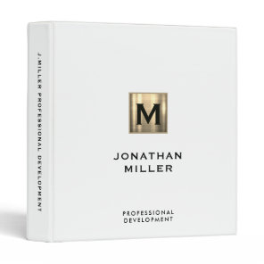 Professional Development Binder Solid White