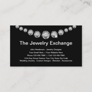 Professional Diamond Jeweler Business Cards